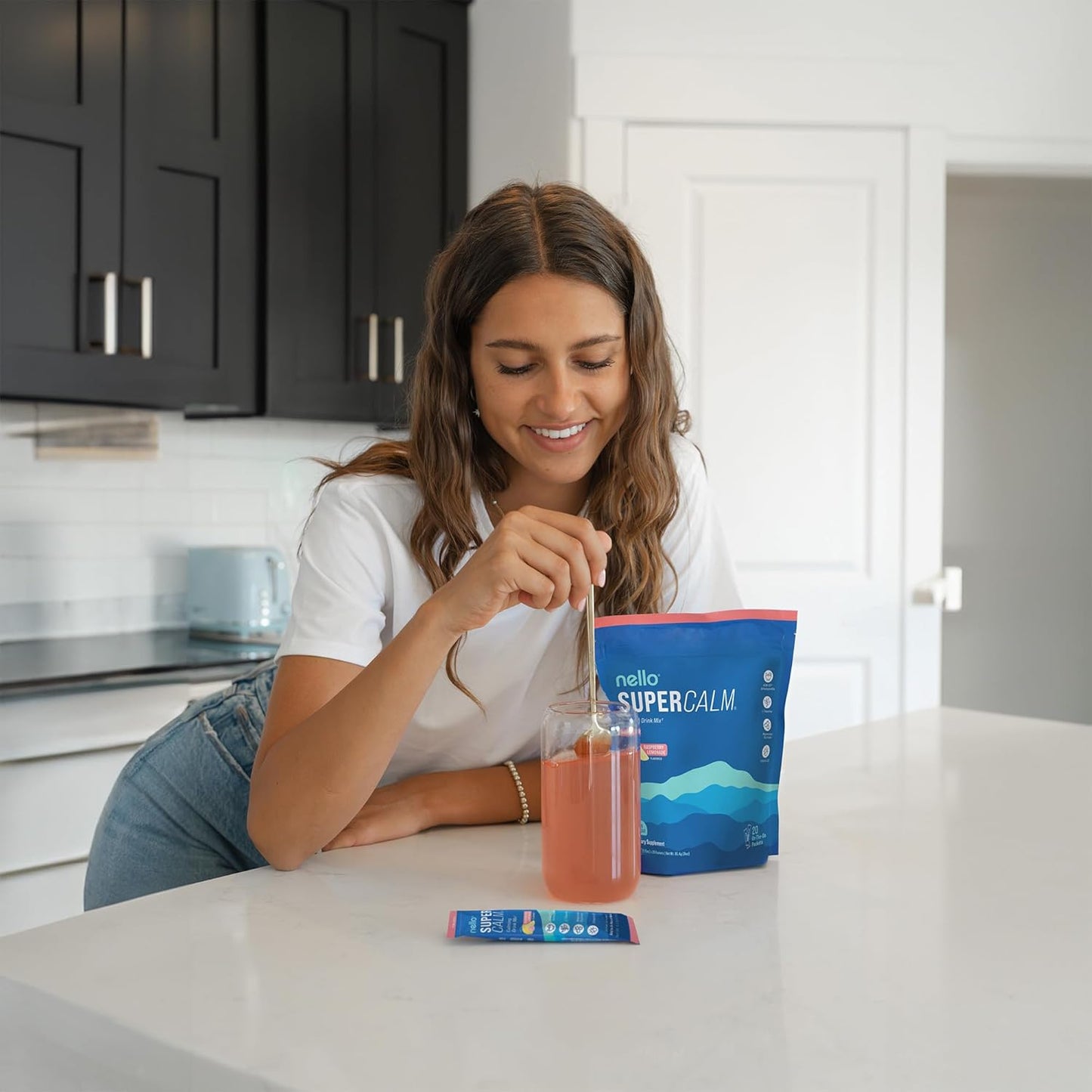 Nello Supercalm Powdered Raspberry Lemonade Drink Mix