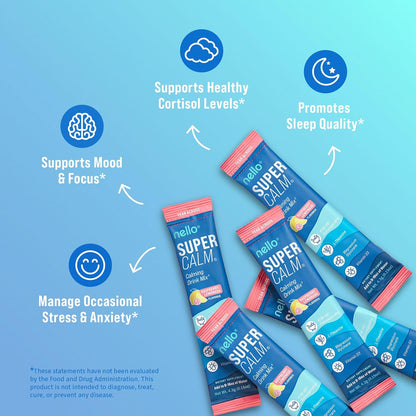 Nello Supercalm Powdered Raspberry Lemonade Drink Mix